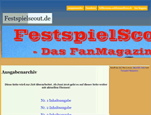 Tablet Screenshot of news.festspielscout.de