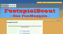 Desktop Screenshot of magazin.festspielscout.de